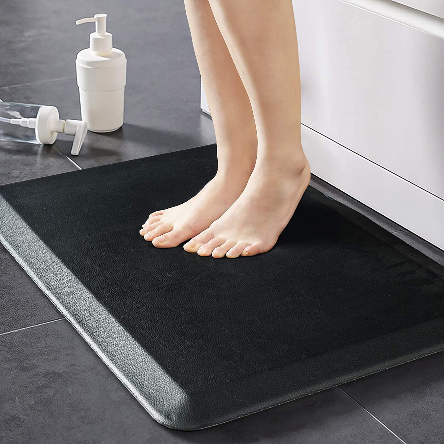 Beige Extra Support and Thick Phthalate Free Ergonomically Engineered 32x20 GORILLA GRIP Original Premium Anti-Fatigue Comfort Mat Ships Flat Kitchen and Office Standing Desk