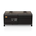 thumbnail image 4 of Furniture of America Sprewell Novelty Metal Sliding Door Coffee Table in Black, 4 of 9