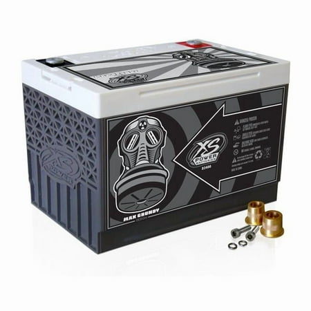 XS Power 12V 3300 amp Sealed Power Cell Car Battery with Hardware