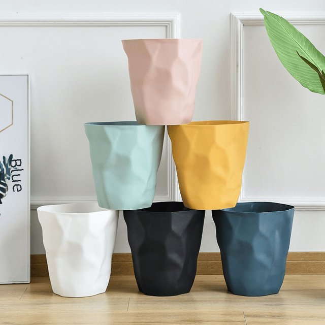Papelera para el hogar, sencilla, para cocina, sala de estar, dormitorio, baño, irregular, creativa, plegable