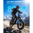 thumbnail image 6 of VTOKW Electric Bike for Adults, 500W Electric Bicycles with 36V 10.4Ah Battery, 16" Fat Tire Ebike, 20MPH E-Bike, E Bike for Adults UL2849, 6 of 8