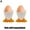 Orange, variant on 2Pcs Egg Cups for Soft Boiled Eggs,Cute Chicken Feet Shaped Egg Holder Easter Decor,Plastic Egg Tray Single Egg Stand Holder for Breakfast Party Kitchen Cooking Dining