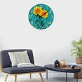 thumbnail image 4 of VOCOO 10" Sunflower Wood Wall Clocks Vintage Round Decorative Clock, Battery Operated Quartz Analog Silent Non-ticking Clock for Home, Office, School, 4 of 9