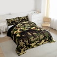 thumbnail image 3 of jejeloiu Cartoon Console Gamepad Twin Comforter Sets,Vintage Camo Print Bedding Set For Boys Kids Reversible 2-Piece, 3 of 8
