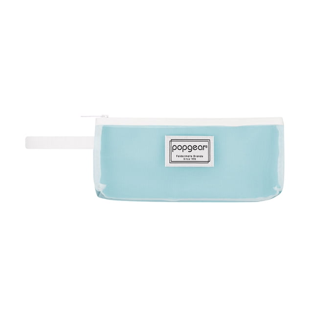 Lapicera Popgear con Cierre Blanco, Color Verde Aqua