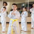 thumbnail image 4 of RENACLIPY Karate Waist Band Yellow Cotton Martial Arts Practice Outdoor Practice 1Set, 4 of 6