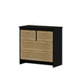 thumbnail image 5 of 4-Drawer Rattan Storage Cabinet for Bedroom, Living Room, Hallway – Easy Assembly, Black, 5 of 8