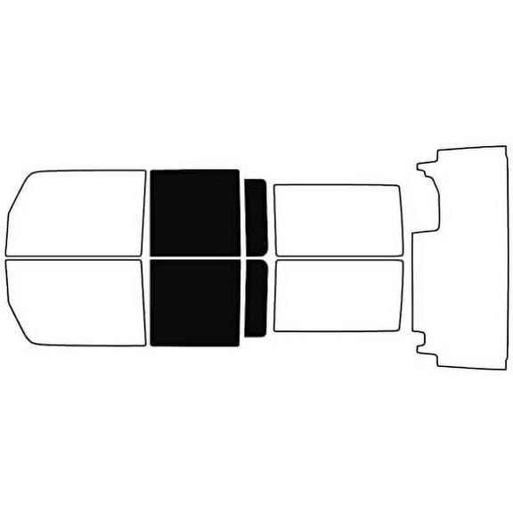 Rvinyl Car Window Pre Cut Tint Film Kit Back 5% Fits Jeep Wrangler 2011-2018 4 Door, JK