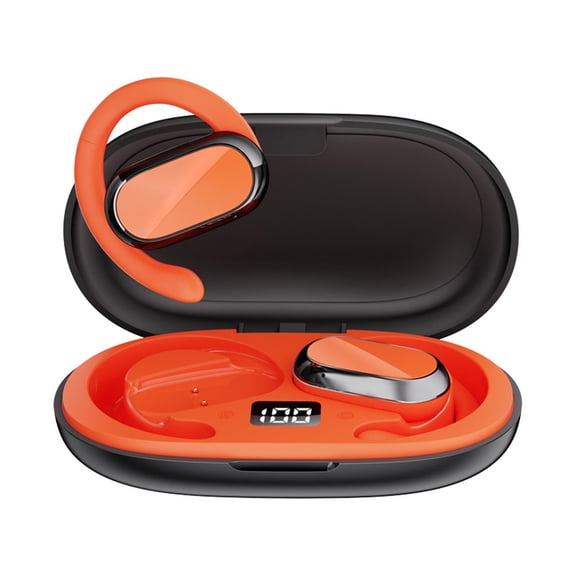 Auriculares Bluetooth, Auriculares inalámbricos, Auriculares Bluetooth, Auriculares Bluetooth no intraaurales, Auriculares deportivos inalámbricos con pantalla digital, Auriculares deportivos con ganc