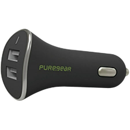 PureGear Car Charger Dual USB 4.8 A (No Cable) - (Best Dual Car Charger)