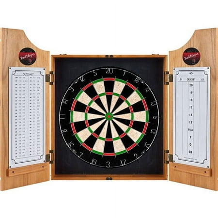 Portland Trail Blazers NBA Hardwood Classics Dart Cabinet Set with Darts and Board - Scarlet Red, Black