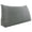 Gray, variant on Johnear Large Wedge Pillow Triangular Corduroy Headboard Backrest Support Cushion for Sofa Bed Bolster Reading Pillows Daybed, Dark Blue,King