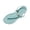 Light Blue, variant on Women's Rhinestone Sandals Summer Casual Outer Wear Flat Sandals Beach Flip-Flops