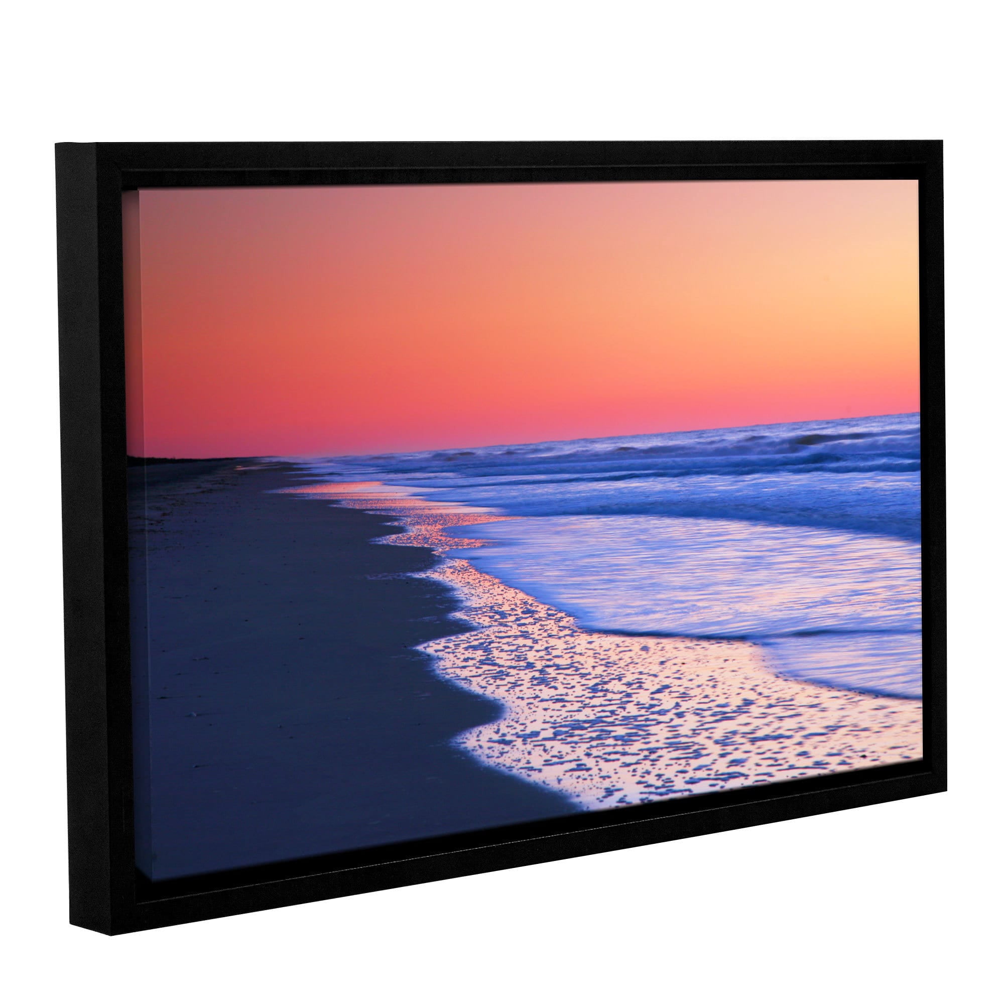 ArtWall Steve Ainsworth "Lavender Sea I" Gallery-Wrapped Floater-Framed Canvas