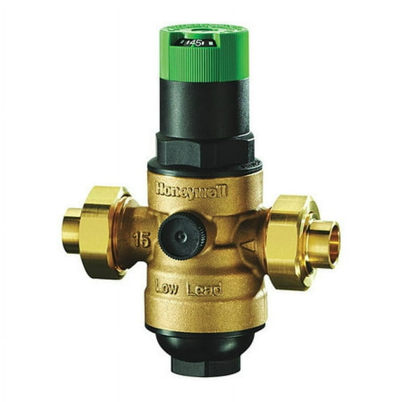 (Price/Each)Honeywell DS06-100-DUS-LF 1/2 Inch Ds06 "Dialset" Low Lead Pressure Regulating Valve (Prv) - Double Union Sweat