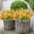 thumbnail image 6 of Sinhoon Artificial Fake Grass,12PCS Outdoor Faux Grasses Plastic Plants Greenery UV Resistant for Outside Home Windowbox Garden Office Patio Hanging Planter Front Porch Fall Décor (Yellow), 6 of 14
