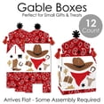 thumbnail image 6 of Big Dot of Happiness Western Hoedown - Treat Box Party Favors - Wild West Cowboy Party Goodie Gable Boxes - Set of 12, 6 of 8