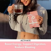 FLAT TUMMY Detox Tea (2 Week Program) – 2-Step, All Natural Cleanse with Senna, Green Tea