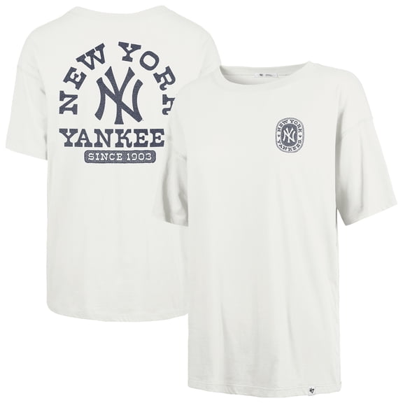 Women's '47 Natural New York Yankees Back Canyon Sadie T-Shirt