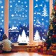 thumbnail image 1 of Decoración de Navidad Reno árbol Adhesivo Pegatinas de ventana 9 hojas Decoración de Navidad Adhesivo de ventana árbol de Navidad blanco Reno Pvc Copo de nieve Wi ShuxiuWang 8390606527264, 1 of 1