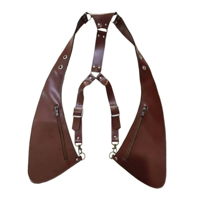 Bolso de hombro para axilas jinwen Marrón oscuro