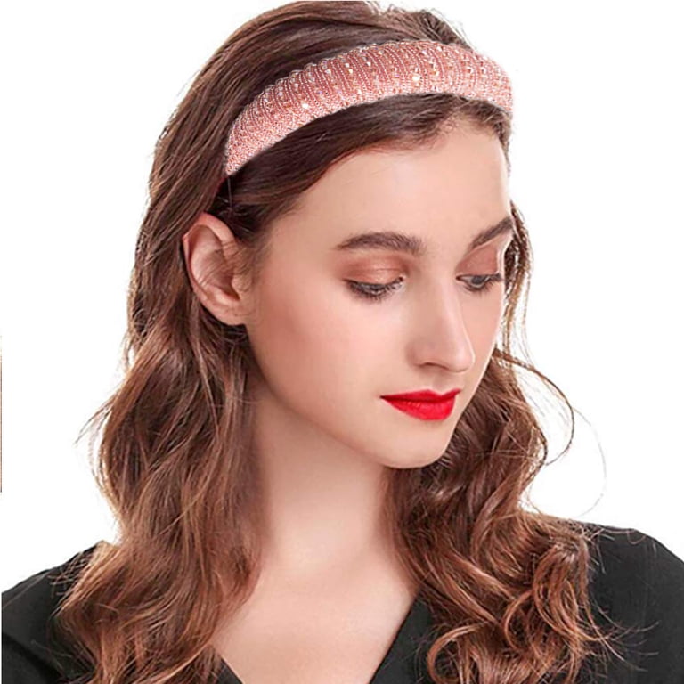 Manunclaims Rhinestone Headband for Women, Velvet Fashion  display picture 3