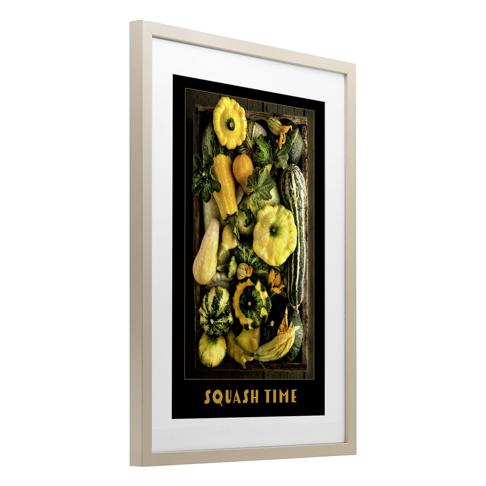 Stupell Industries Squash Time Vibrant Vegetables Birch Framed Print Under Glass, design by Carl Kravats