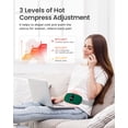 thumbnail image 3 of iDOO Cordless Heating Pad for Period Cramps, 3 Heat Setting, 3 Massage Modes,Birthday Mothers Day Gifts for Girlfriend Mom Wife Women, FSA HSA Eligible, Green, 3 of 9