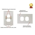 thumbnail image 3 of 4Pack Duplex Wall Outlet Cover Plate with LED Night Light Snap on Duplex Electrical Receptacle - Easy Installation, Dusk-to-Dawn Sensor, 3 of 4