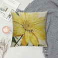 thumbnail image 2 of PRATYUS  Home Sweet Home Spring Summer Flowers Yellow Throw Pillow Covers,Cushion Case for Sofa Couch 12x12in, 2 of 5