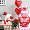 thumbnail image 3 of Valentines Day Balloons, Large Red Heart Love Standing Balloons for Valentines Party Decorations, 3D Love Foil Balloons Galentines Day Wedding Decor, 3 of 4
