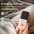 thumbnail image 3 of Heated Blanket Electric Blanket Throw 50''X60''-Heating Throw with 6 Heat Settings-2-10 Hours Auto Off,ETL Certified,Machine Washable (Grey), 3 of 7