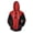 Deep Red, variant on Spider Hero Full Zip Up Hoodie, Red Black Graphic Web Print Long Sleeve Pocket Sweatshirt for Adults Halloween Cosplay