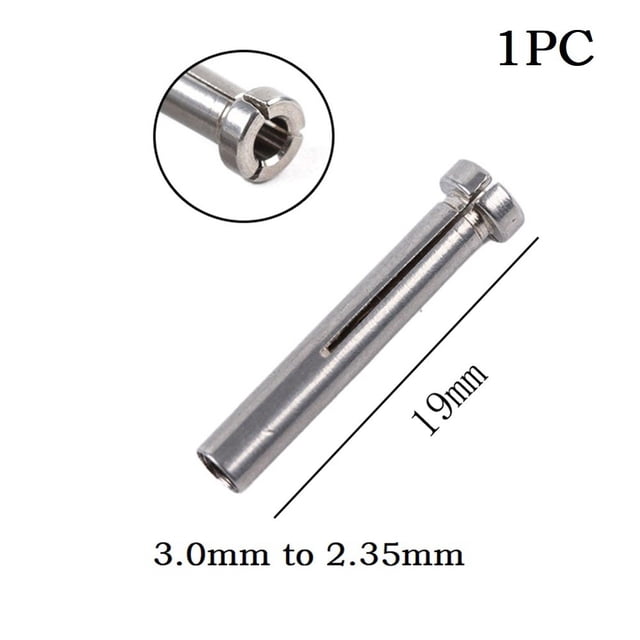 BTOER Adaptateur de Perceuse Convertisseur 2.35 à 3 3.175 mm pour Diamètre de Réduction de Perceuse pour Machines de Gravure Poignée Accessoires
