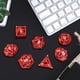 thumbnail image 4 of 7 Uds. de dados poliédricos irregulares, accesorios de números grandes, Cables, suministros para s, de dados, dados de rojo yotijar dados poliédricos, 4 of 10