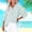 A2_Light Blue, variant on Lightweight Gauze Tunic Shirts Casual Tunic Shirts Peasant Blouses Half Button Placket Linen Shirts Gauze Shirts for Women Office Casual Shirts Tunic Shirts Oversized V Neck Tops Blue M