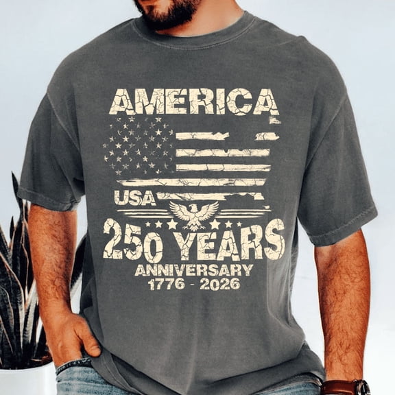 America 250 Years Anniversary Patriotic Vintage T-Shirt