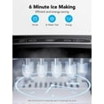 thumbnail image 2 of GoveeLife Ice Makers Countertop, Ice Maker with 26lbs/24Hrs, 6 Mins 9 Bullet Ice, Self-Cleaning Ice Machine with App Control, Smart Countertop Ice Maker with 2 Sizes of Bullet Ice for Home Kitchen, 2 of 7