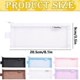 thumbnail image 3 of Clear Exam Pencil Pouch,Pencil Pouches Case,Mesh Zipper Pen Pouch,Multi-Color Clear Pencil Case,Cosmetic Bag Cute Pencil Case,Portable Office Stationery Pouch for Students Adults Office Classroom, 3 of 7
