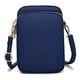 thumbnail image 1 of Dinheiro Bolso cuerpo mujer para celular, monedero verticalAzul oscuro, 1 of 5