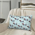 thumbnail image 6 of Fotbe Dachshund Dog Puppy Pillow Cases - Envelope Closure - Luxury, Extra Soft, Cooling Pillow Covers - Wrinkle, Fade, Stain Resistant-14"x20", 6 of 8