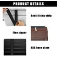 thumbnail image 3 of Car Sun Visor Organizer, Soft Leather Surface Eyeglasses Note Card Holder Car Storage Bag, Scratch - Resistant Waterproof Auto Sunshade Organizer Bag, Car Accessories, 3 of 6