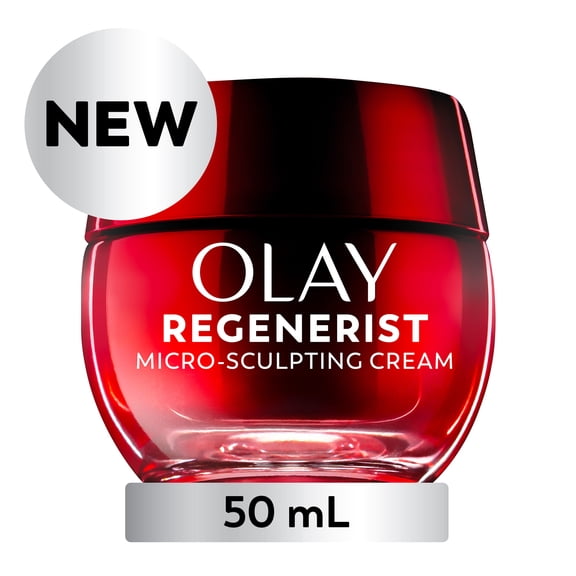 Crème pour le visage Olay, hydratant pour le visage microsculptant Regenerist pour femmes – Hydratation instantanée, anti-âge, anti-rides, soins de la peau – Acide hyaluronique, niacinamide 50 mL