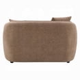 thumbnail image 3 of Benjara Keina Loveseat- 2 Accent Pillows- Modern Soft Brown Chenille- 57 Inch, 3 of 7