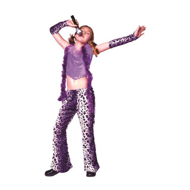 PANTALONES MORADOS DE ESTRELLA DE ROCK-CHD SML RG Costumes 19192-S