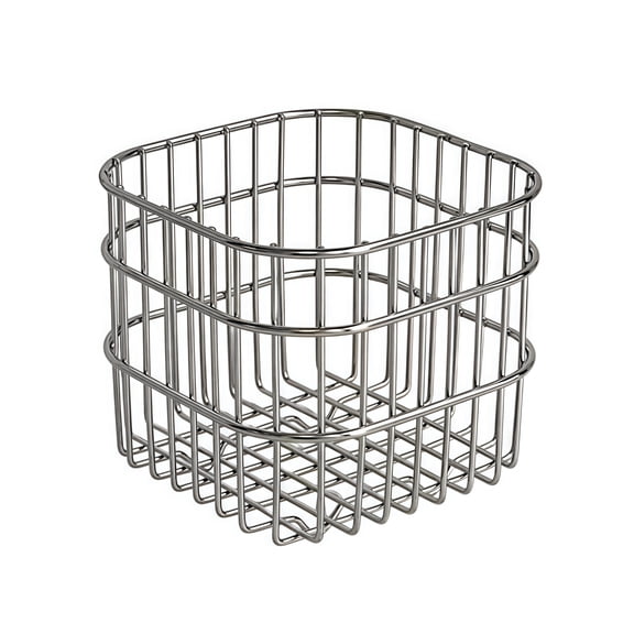 Minimalist Stainless Steel Storage Bin Decorative Desktop Basket for Everyday Items