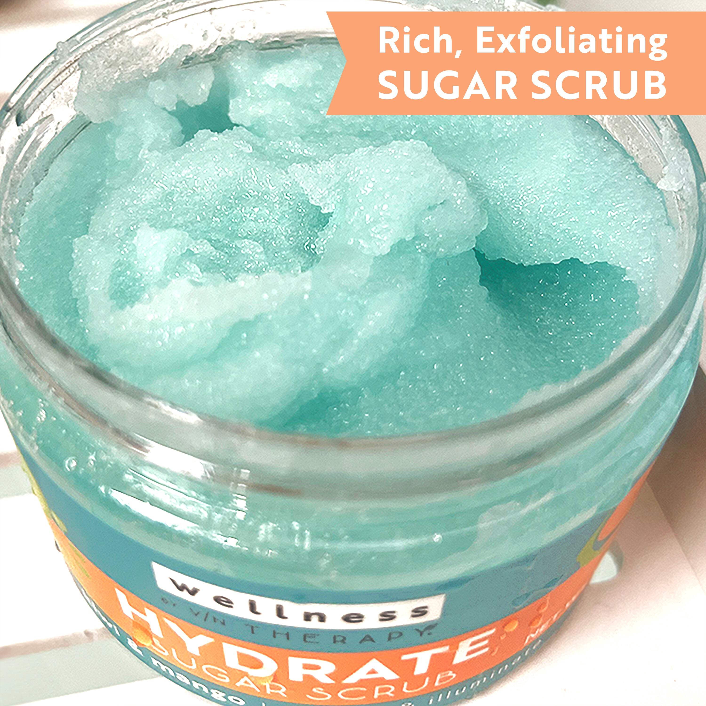 Wellness by Village Naturals Therapy Hydrate Sugar Scrub, 15 oz