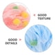 thumbnail image 3 of Raindrops 8Ud Bath Pouf Exfoliante De Tela Suave Para Con De Limpieza Profunda, 3 of 6