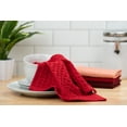 thumbnail image 6 of (3 pack) Mainstays 4 Pieces, Waffle Dishcloths, Red, 6 of 8