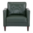 thumbnail image 3 of A&D Home Anza Tufted Faux Leather Armchair, Green, 3 of 8